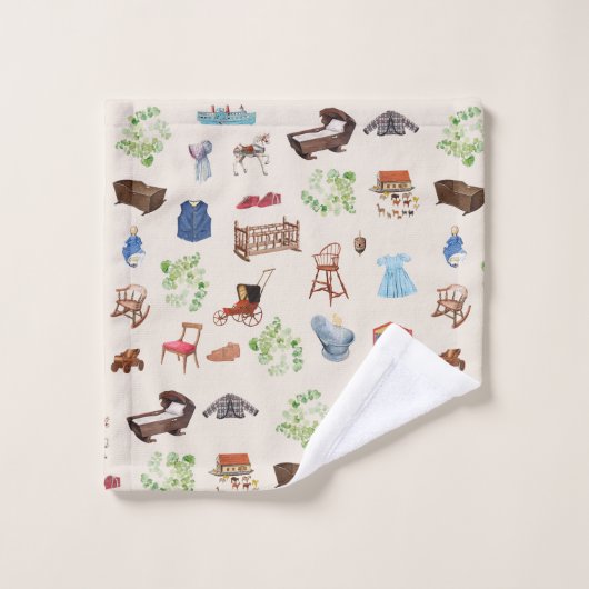 Genderneutraal  Baby kinderspeelgoedpatroon Bad Handdoek (Wasdoekje)