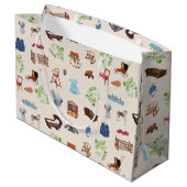 Genderneutraal  Baby kinderspeelgoedpatroon Groot Cadeauzakje (Achterkant Gekanteld)