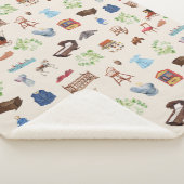 Genderneutraal  Baby kinderspeelgoedpatroon Sherpa Deken (3/4)