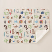 Genderneutraal  Baby kinderspeelgoedpatroon Sherpa Deken (Voorkant (horizontaal))