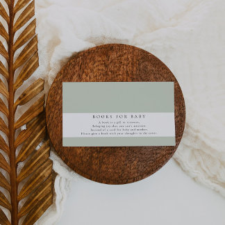 Genderneutraal Baby shower boeken voor Baby Informatiekaartje