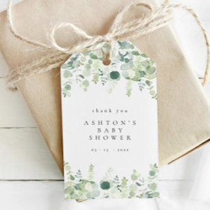 Genderneutraal Baby shower Favorieten Tags Cadeaulabel