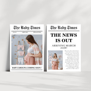 Genderneutraal baby shower in de krant kaart