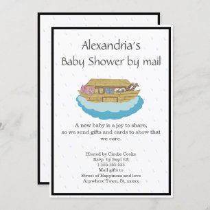 Genderneutraal Baby shower per post Uitnodiging