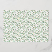 Genderneutraal bos Baby shower Gold Folie Uitnodiging (Achterkant)