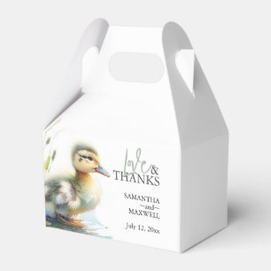 Genderneutraal Duck Baby shower Favoriete Boxen Bedankdoosjes