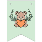 Genderneutraal groen welkom Baby Baby shower Vlaggetjes (Tweede vlag)