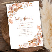 Genderneutraal Kleine Wildflower Boho Baby shower Kaart
