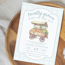 Genderneutraal lokaal gegroeid Baby shower