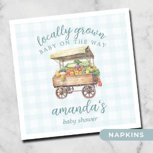 Genderneutraal lokaal gegroeid Baby shower Servet