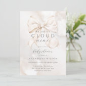 Genderneutraal op Cloud Nine Baby shower Kaart (Staand voorkant)