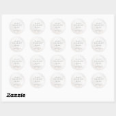 Genderneutraal op Cloud Nine Baby shower Ronde Sticker (Vel)