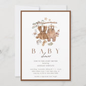 Genderneutraal rustiek  Baby shower Kaart (Voorkant)