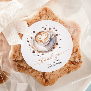 Genderneutrale Baby is het Baby shower van het kof Ronde Sticker
