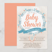 Genderneutrale Baby shower uitnodiging (Voorkant / Achterkant)