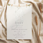 Genderneutrale Boho Clothes Line Baby shower Kaart