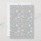 Genderneutrale Bunny Baby Shower Uitnodigingen (Achterkant)