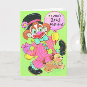 Genderneutrale clownsuitnodigingen op maat