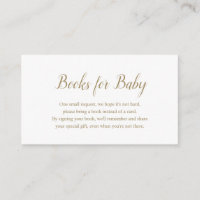 Genderneutrale, eenvoudige Gold Books voor Baby sh