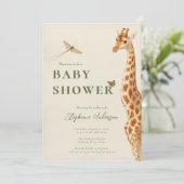 Genderneutrale Giraffe Klassiek Kaart (Staand voorkant)