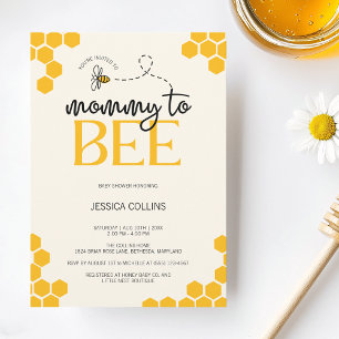 Genderneutrale mama naar bijen Baby shower Kaart