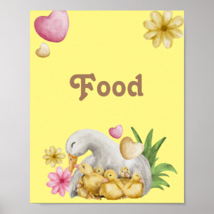 Genderneutrale mammie- en Baby-kattenvoeding Poster