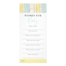 Genderneutrale mint wil Baby shower gamen Reclamekaart