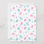 Genderonthulling drijvend op cloud 9 kaart (Achterkant)