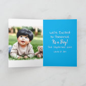 genderonthulling | Spaanse of Aziatische baby jong Kaart (Binnen)