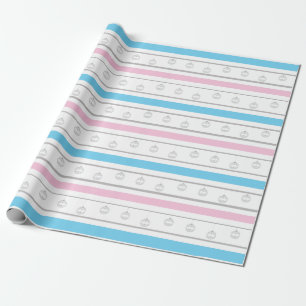 Genderonthulling voor de feestdagen cadeaupapier