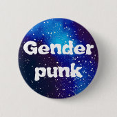 Genderpunk Galaxy Identity Ronde Button 5,7 Cm (Voorkant)