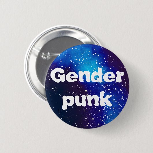 Genderpunk Galaxy Identity Ronde Button 5,7 Cm (Voorkant /achterkant)