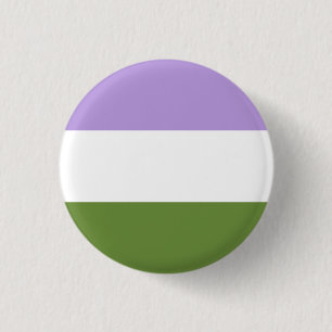 Genderqueer-Button Ronde Button 3,2 Cm