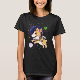 Genderqueer Corgi In Space Genderqueer Pride Vlag T-shirt
