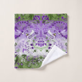 Genderqueer Dragon Damask - Genderqueer Pride Drap (Gant de toilette)