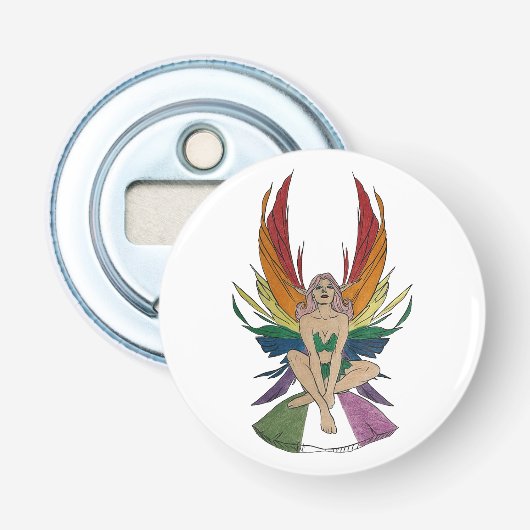 Genderqueer Faerie Button Flesopener (Voorkant)