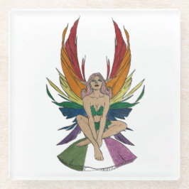 Genderqueer Faerie Glazen Onderzetter