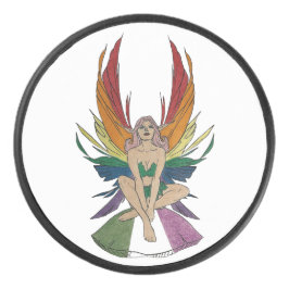 Genderqueer Faerie Hockey Puck