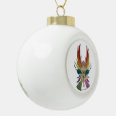 Genderqueer Faerie Keramische Bal Ornament (Links)
