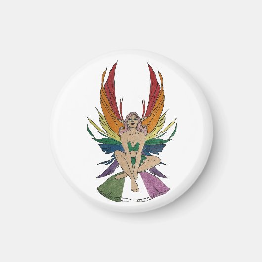 Genderqueer Faerie Magneet (Voorkant)