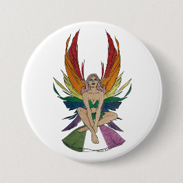 Genderqueer Faerie Ronde Button 7,6 Cm