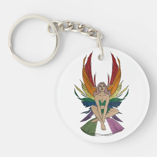 Genderqueer Faerie Sleutelhanger (Voorkant)