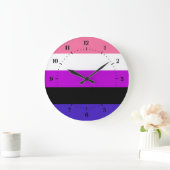 Genderqueer Fierté drapeau Grand Horloge (Maison)