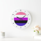Genderqueer Fierté drapeau Grand Horloge (Maison)