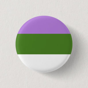 Genderqueer Flag Button