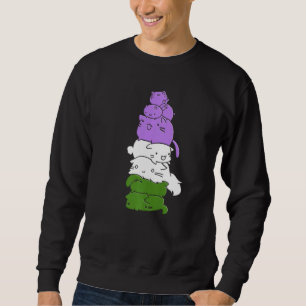 Genderqueer Flag Genderqueer Cat Pride Trui