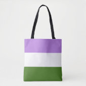 Genderqueer Flag LGBT Canvas tas (Voorkant)