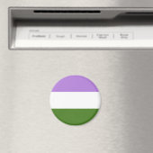 Genderqueer Flag LGBT Magnet Magneet (Insitu (Vaatwasser))