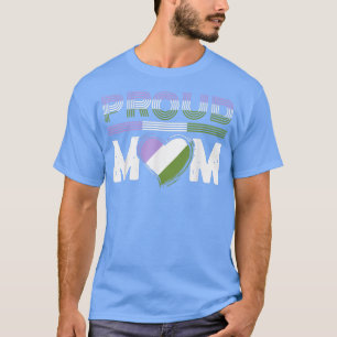 Genderqueer Flag LGBTQ Proud Mom Queer Pride Month T-shirt