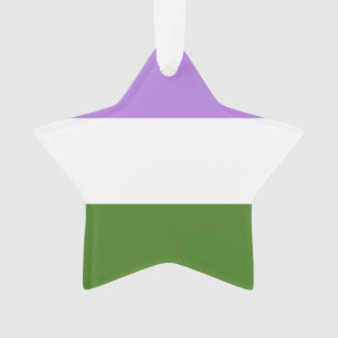 Genderqueer Flag Ornament